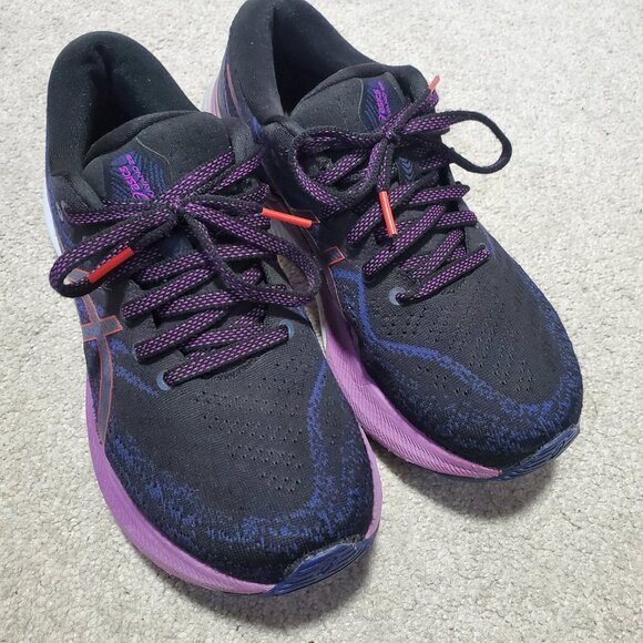 ASICS Gel-Kayano 29 Running Shoes Sneakers Cushioned Black Purple Women's 8 - Picture 5 of 10